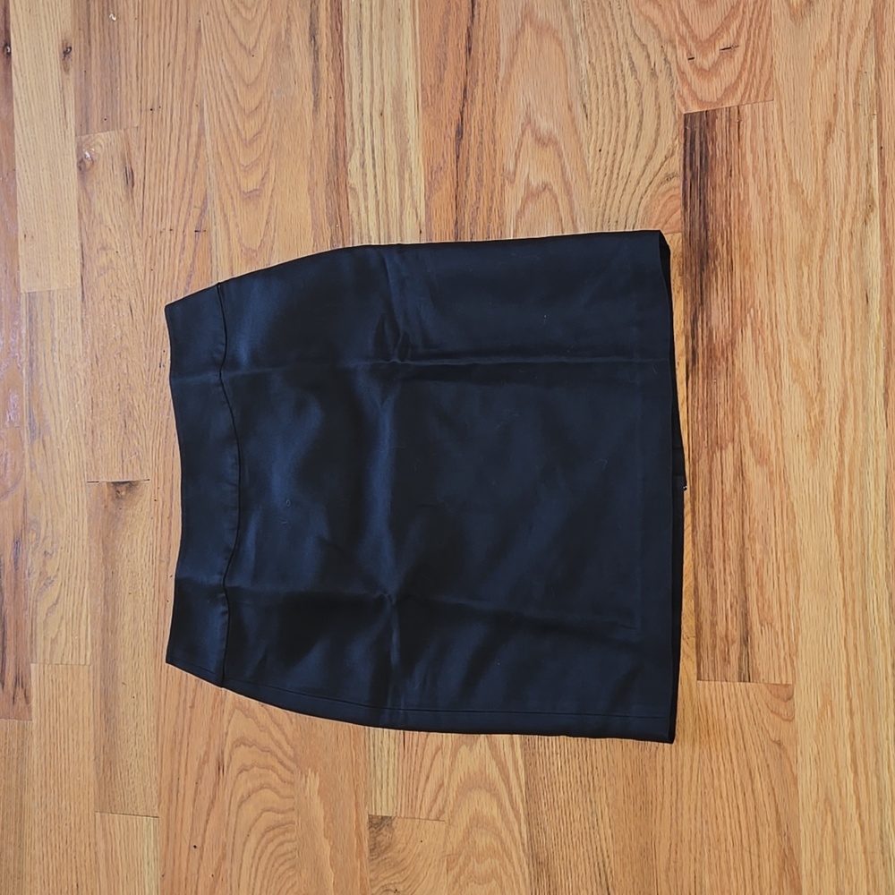 Brand New Talbots Black Silk Cotton Pencil Skirt Size 6P